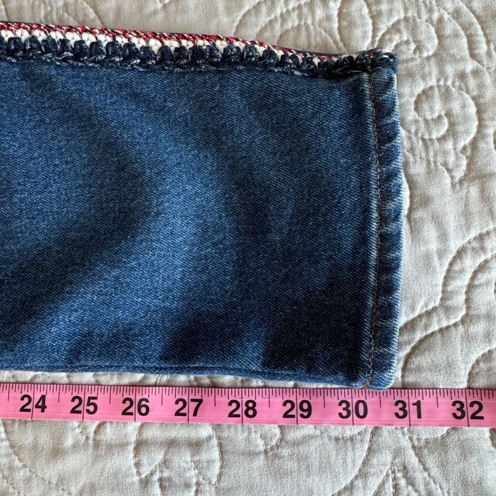 CHANEL Blue Straight Leg Jeans with Braided Detail 2019 Collection size 42 - Picture 16 of 17